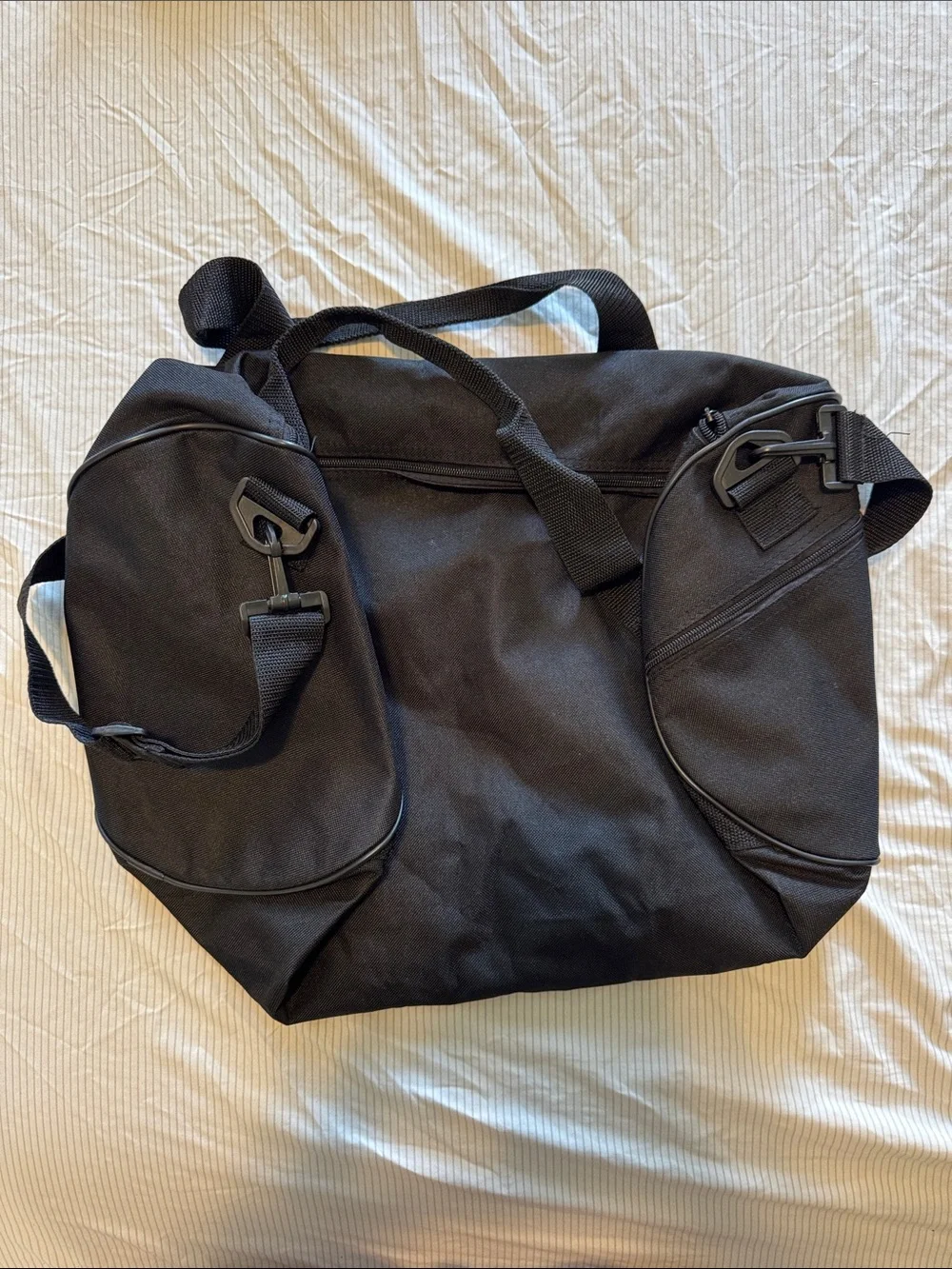 Vintage Reebok Black Sports Club/NY Duffel Bag